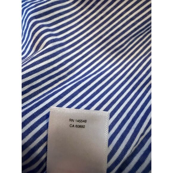 Rachel Rachel Roy Plus 24W Blue Striped Sabrina Dress Knee Length - Picture 11 of 12